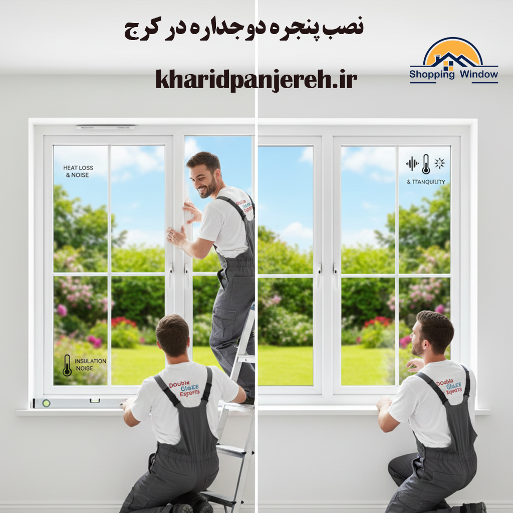 نصب پنجره دوجداره در کرج | تعویض پنجره قدیمی | خرید پنجره